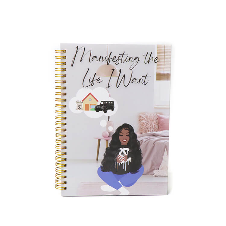 Hardcover Wire-o Binding Mindfulness Motivation Journal Manifestation Journal Inspire Notebook