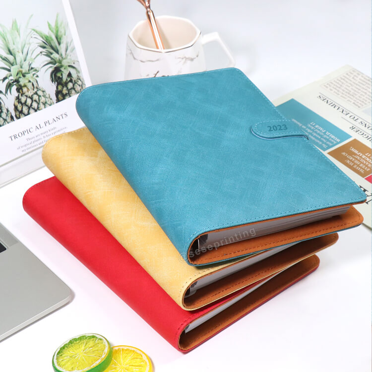 Custom A5 Planner Vegan Leather Notebook 6 Ring Budget Binder Organizer with Cash Envelopes
