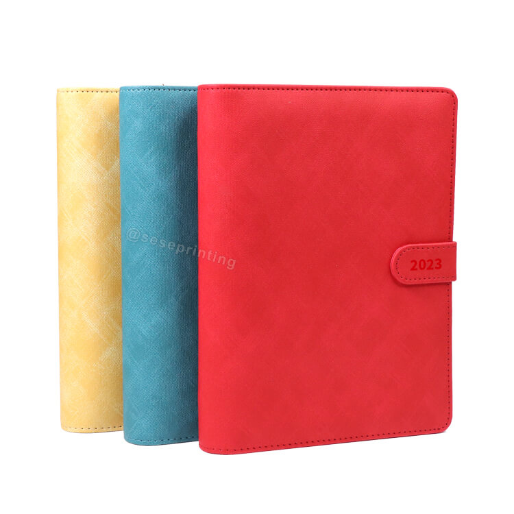 Custom A5 Planner Vegan Leather Notebook 6 Ring Budget Binder Organizer with Cash Envelopes