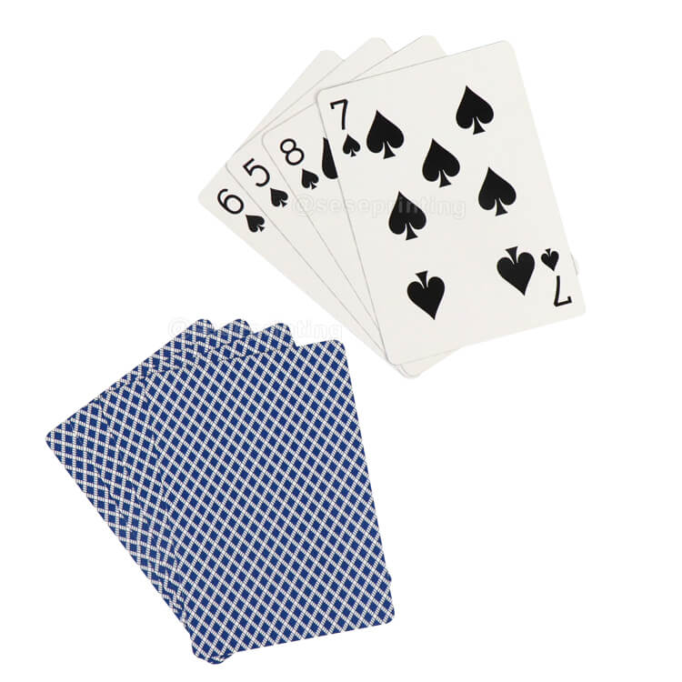 Front and Back Both Sides Custom Printed Playing Cards Printing Advertising Paper Poker Cards