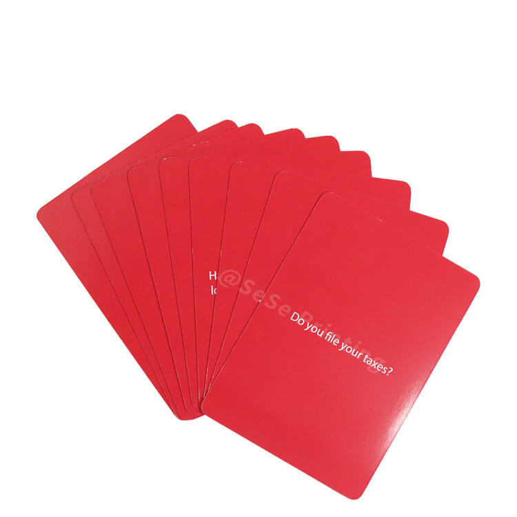 Custom Printing Card Deck Personalized Back And Front Design Conversations Card Love and Money Card Game