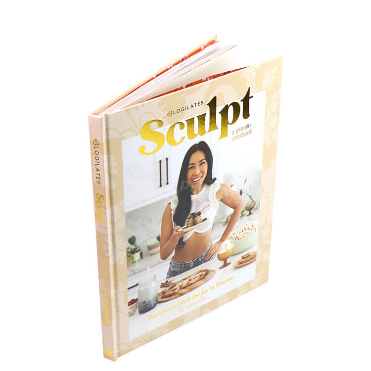 Custom Books on Demand Full Color Hardcover Family Food Book Custom Cookbook Printing