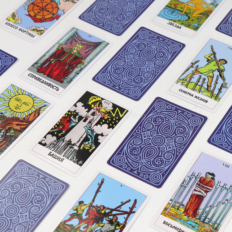 Factory Custom Logo Design Cards Set Printing Tarot Card Deck Tarot Cards with Manual Book