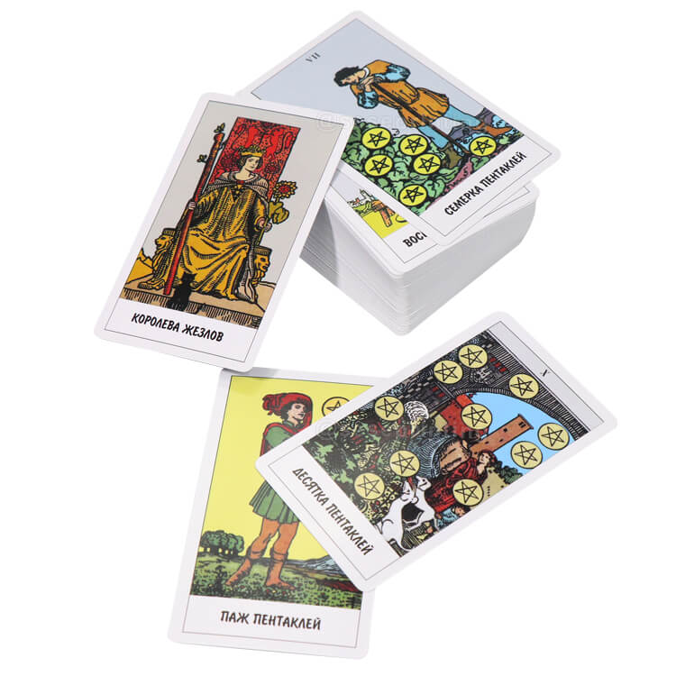 Factory Custom Logo Design Cards Set Printing Tarot Card Deck Tarot Cards with Manual Book