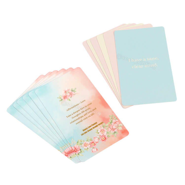 Custom Printing Playing Cards Self Love Positive Affirmation Cards Deck For Women