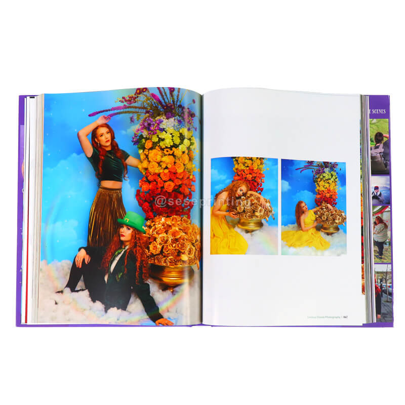 High Quality Custom Photo Hardcover Book Printing with Dust Jacket
