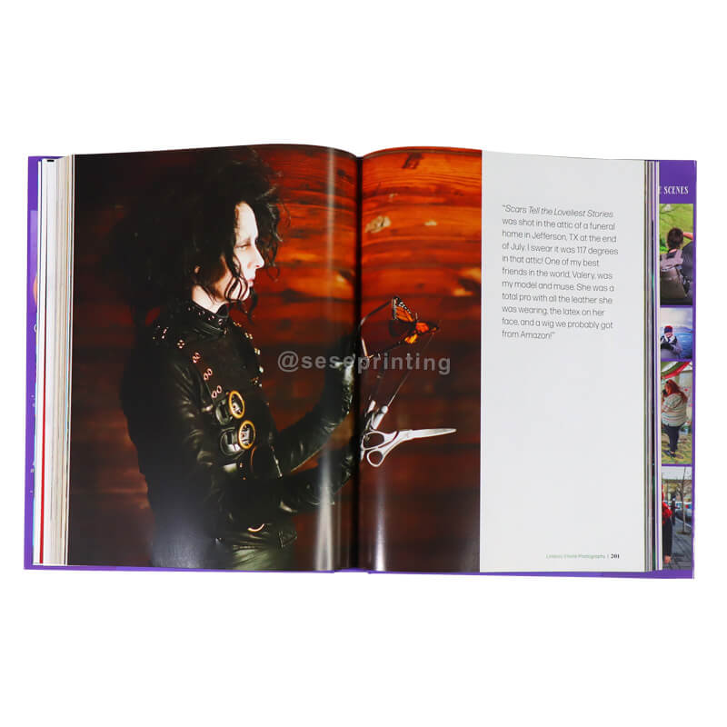 High Quality Custom Photo Hardcover Book Printing with Dust Jacket