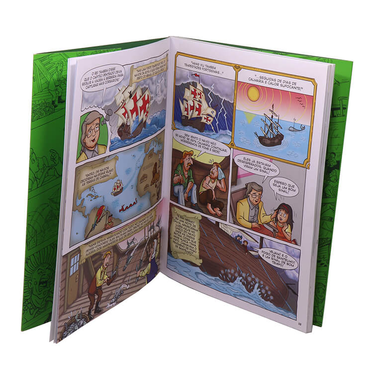 Full Color Custom Softcover Children Manga Book Printing Comic Story Books for Kids
