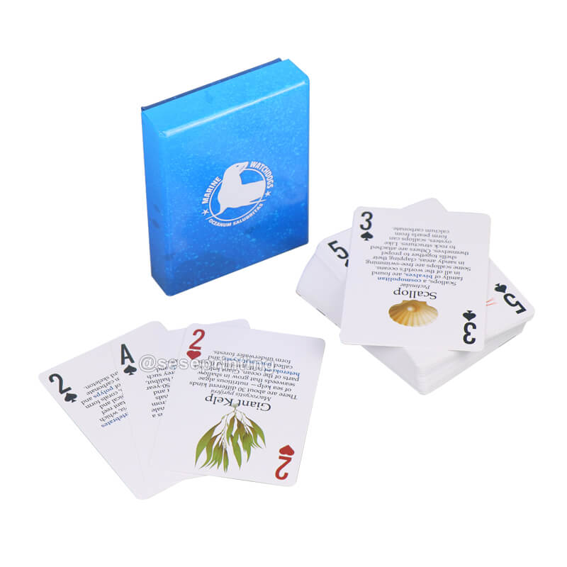 Custom Printed Playing Game Card Poker Card Flashcards Learning for Kids