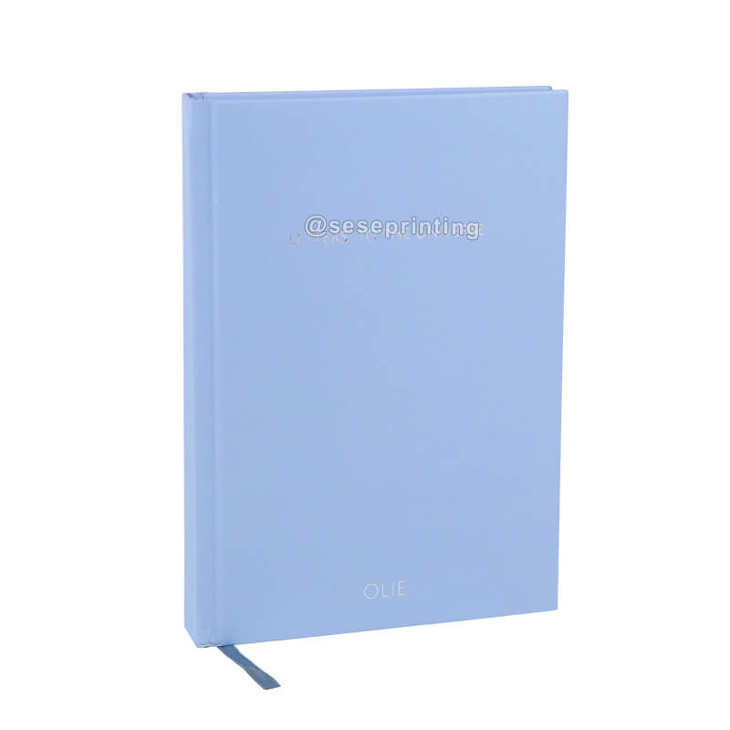 Hot Sale Morandi Custom Hardcover A5 Notebooks Design Diary Journal with Hot Silver Logo