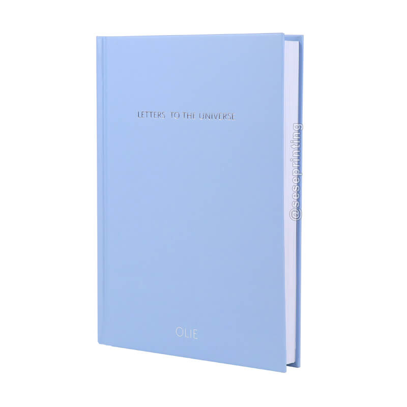 Hot Sale Morandi Custom Hardcover A5 Notebooks Design Diary Journal with Hot Silver Logo