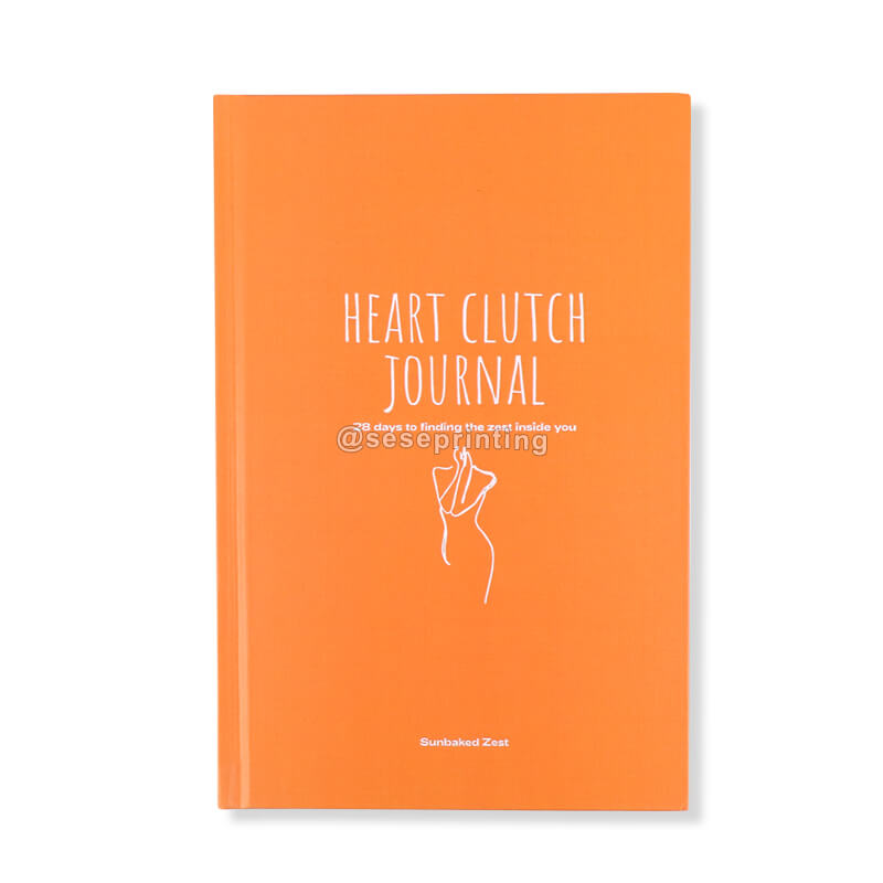Custom Hardcover Heart Clutch Journal A5 Daily Self Improvement Journals Women Goal Planner