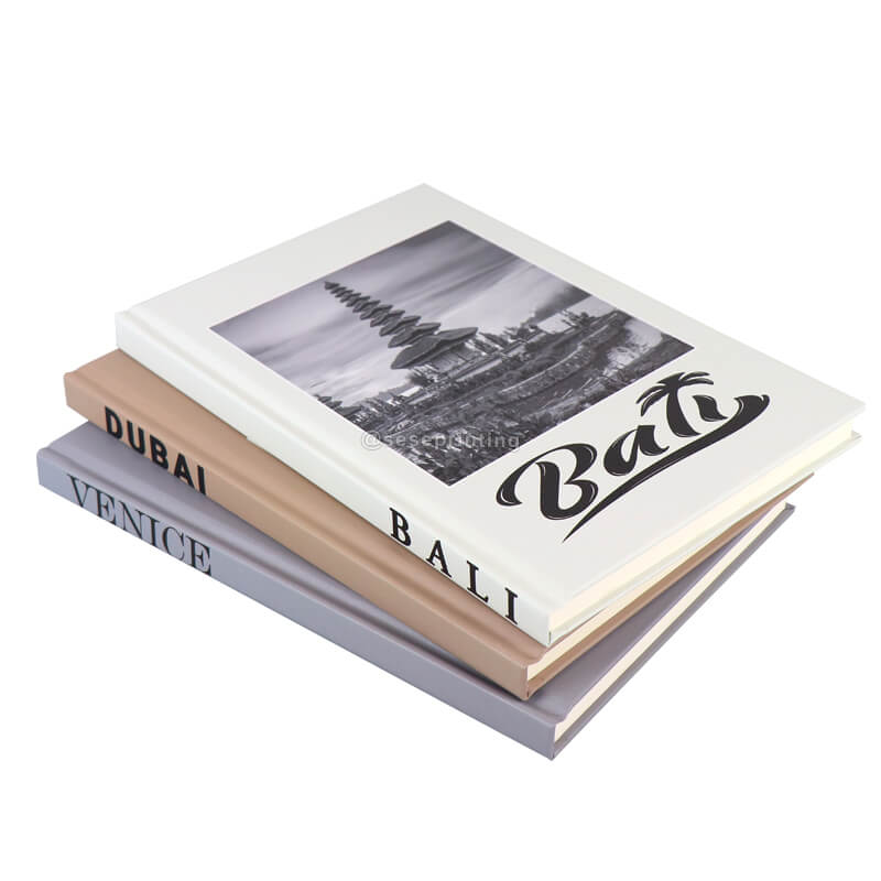 Decorative Book Set Real Blank Hardcover Book for Decor