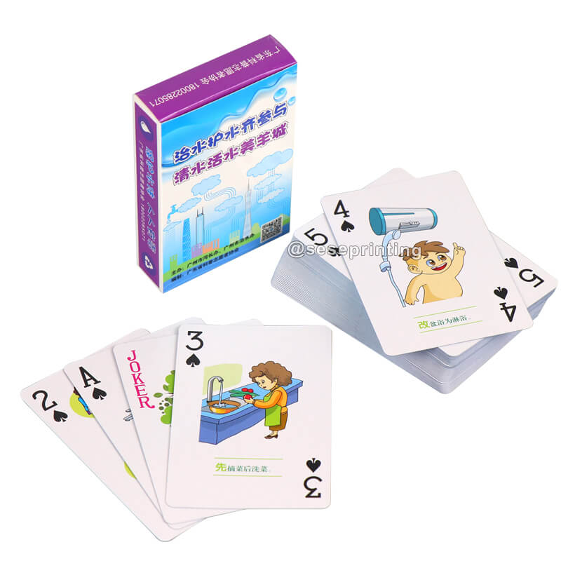 Printing Flash Card Kids Educational Cards Advertising Poker Playing Cards
