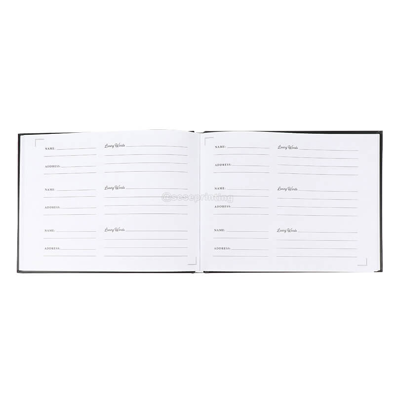 Custom Wedding Guest Book Printing Vow Book Engagement Planner