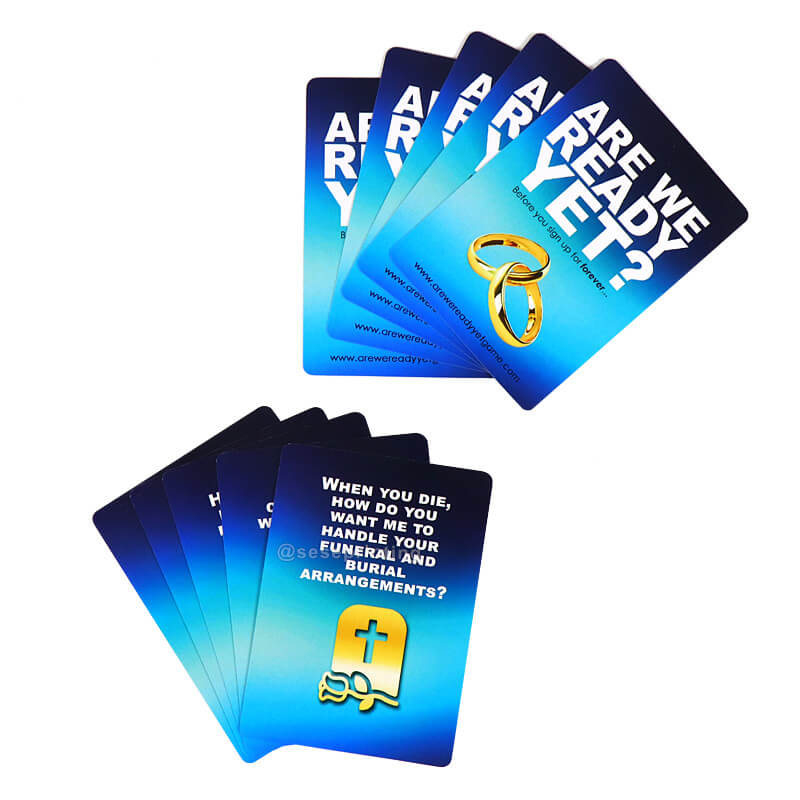 Relationship Card Games for Couples Custom Print Question Cards