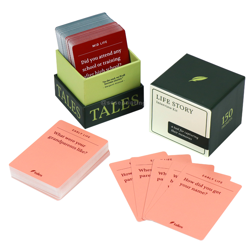 Custom Question Cards Printing Adult Playing Card Games