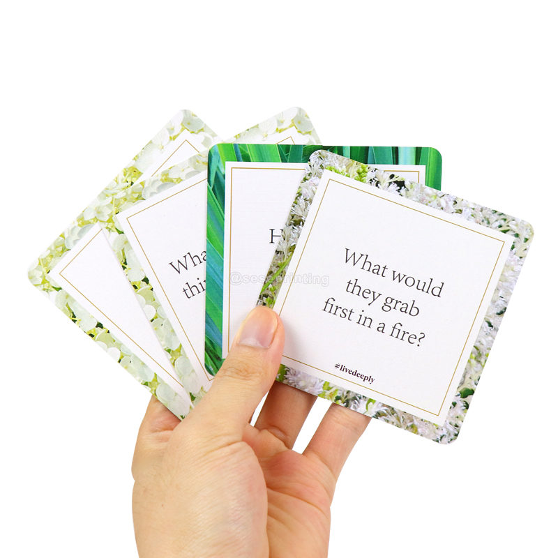 Custom Couples Conversation Cards Square Card Game Manufacturer