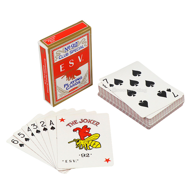 Art Paper Poker Cards for Adult Custom Card Game Printing