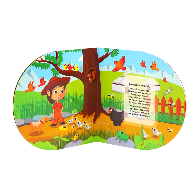 China Kids Cardboard Book Custom Children Board Book Printing