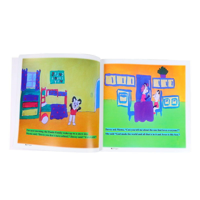 Paperback Kids Story Picture Book Custom Children Book Printing