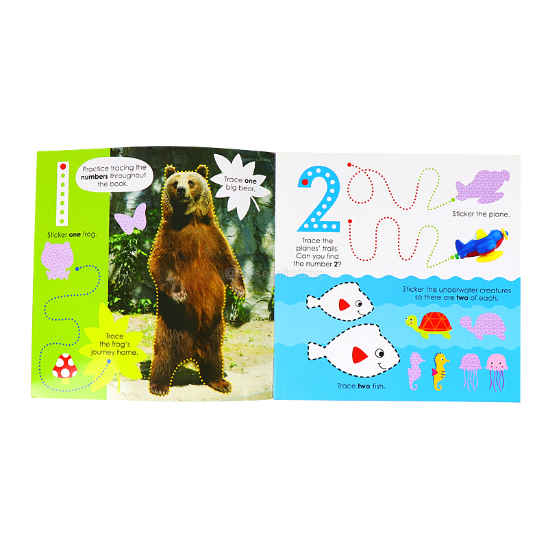 My First Early Learning Book Custom Kids Sticker Book Printing