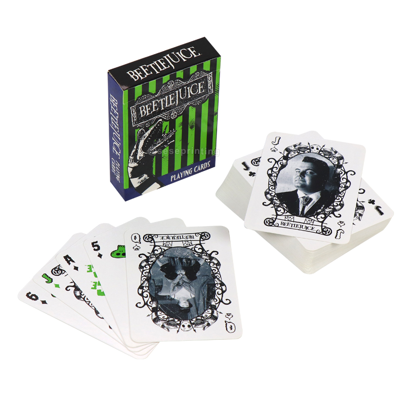 Printing Front and Back Playing Poker Cards Games Manufacturer