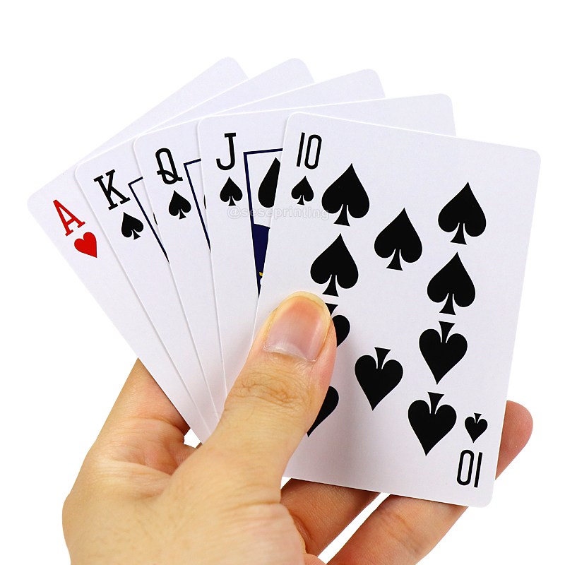 Front and Back Printed Cards Games Custom 63*88 Poker Card