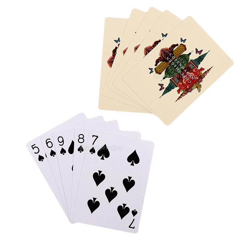 Front and Back Printed Cards Games Custom 63*88 Poker Card