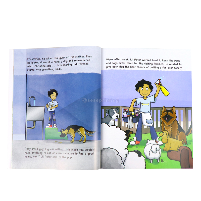 Paperback Book Printing Custom Coloring Kids Illustration Book