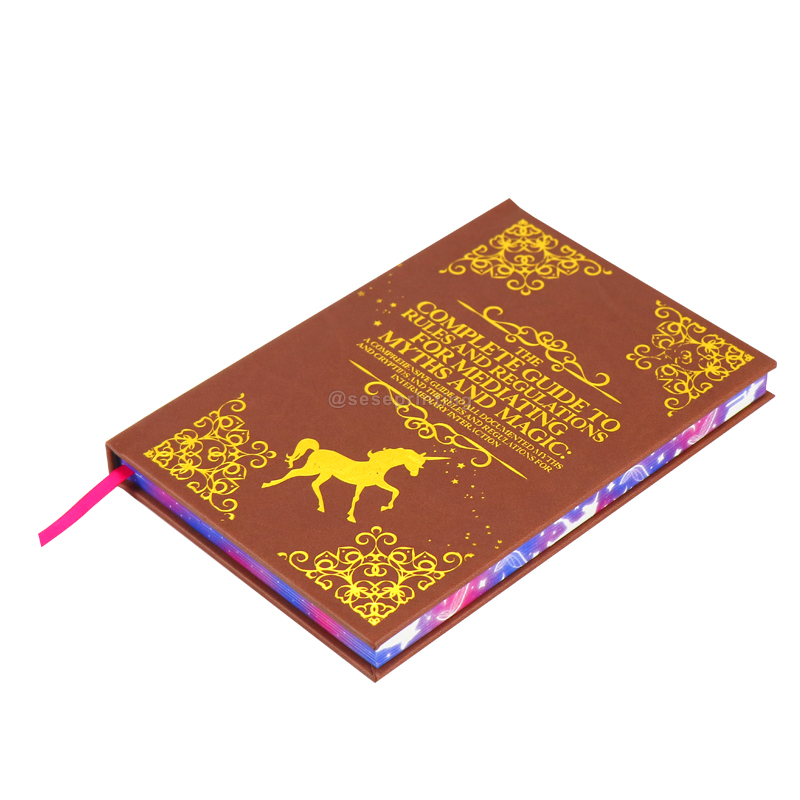 Custom Leather Cover Book Printing Foil Book Publishing Hardcover