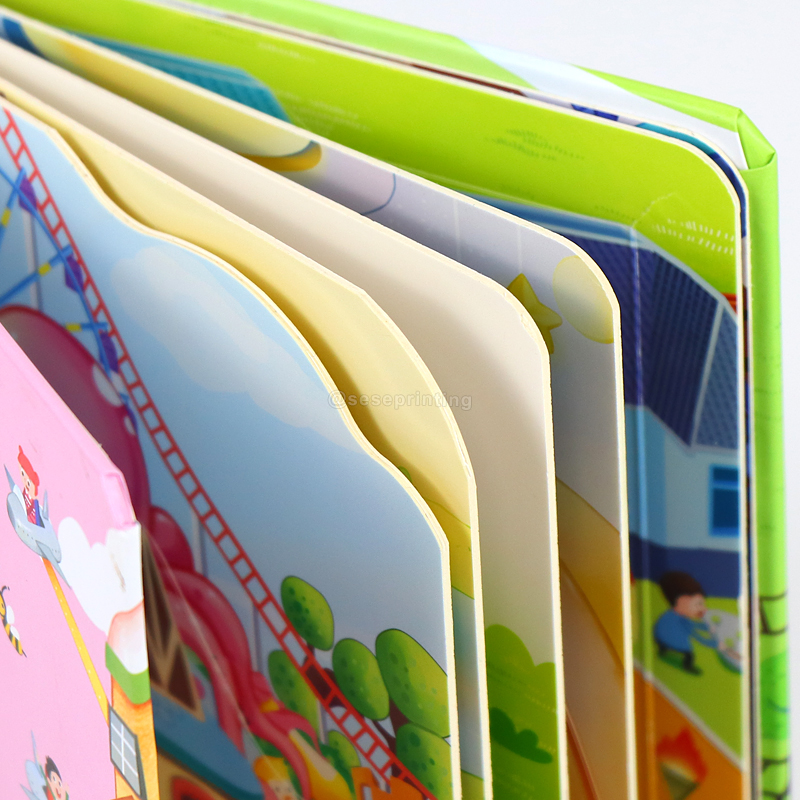 Early Education Books Printing Custom Kids Flap Cardboard Book