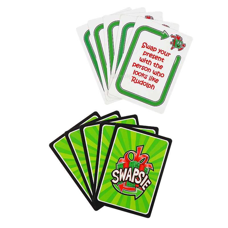 Custom Design Christmas Present Swapping Game Printing Card Game