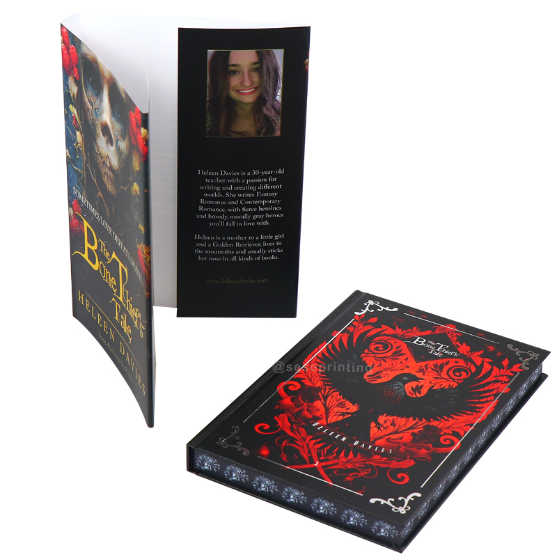 Custom Novel Sprayed Edges Hardcover Books Printing Dust Jacket