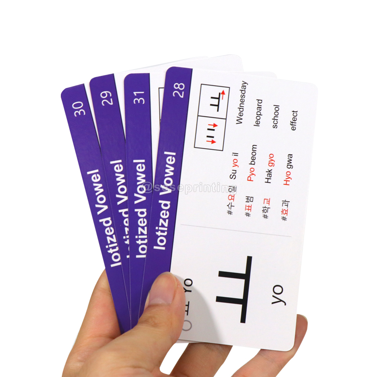 Custom Flashcards Printing Educational Cognitive Cards With Box