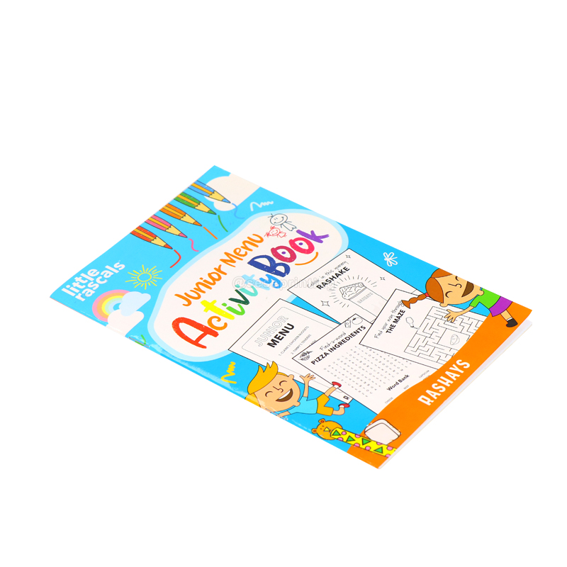 Paperback Activity Book Printing Custom Coloring Books for Kids