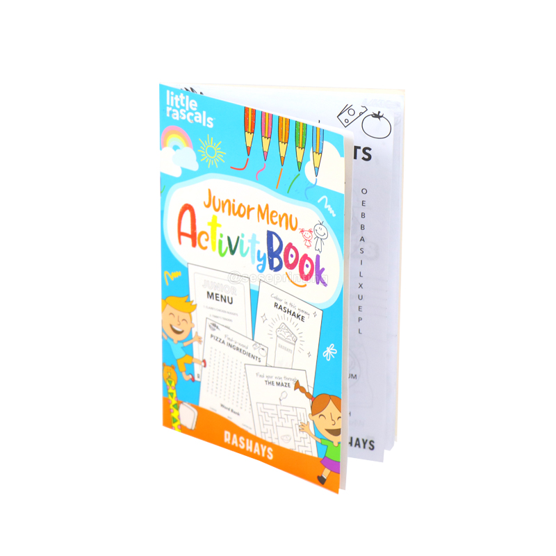 Paperback Activity Book Printing Custom Coloring Books for Kids