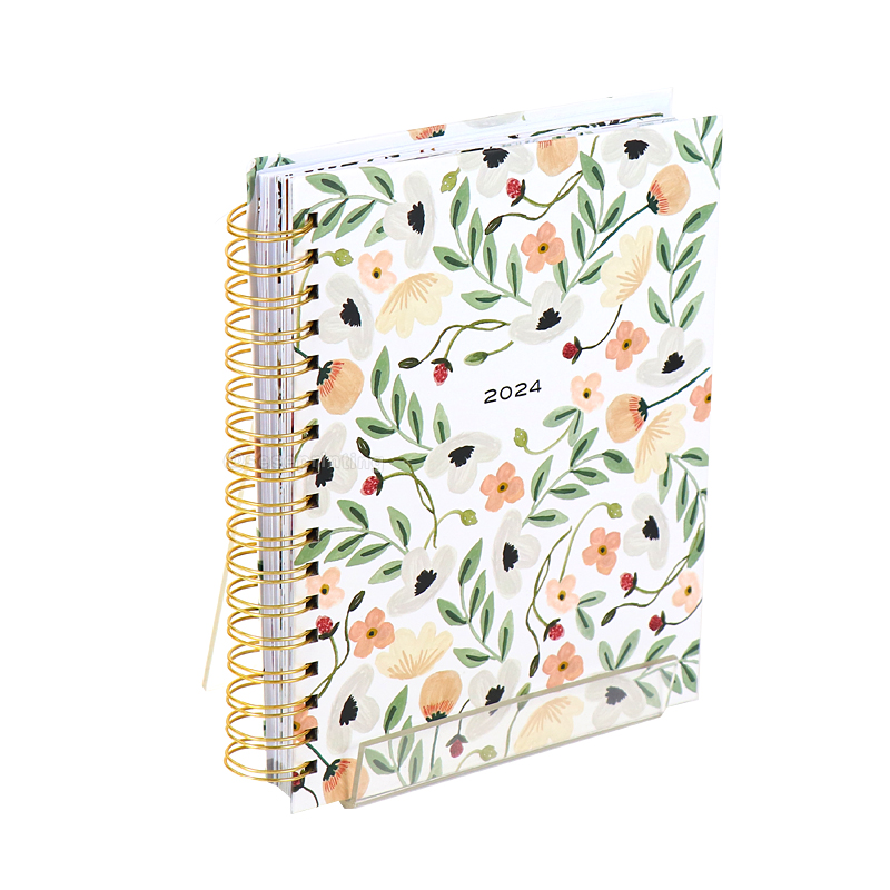 2024 Journal Diary Custom Notebook A5 Monthly Spiral Planner