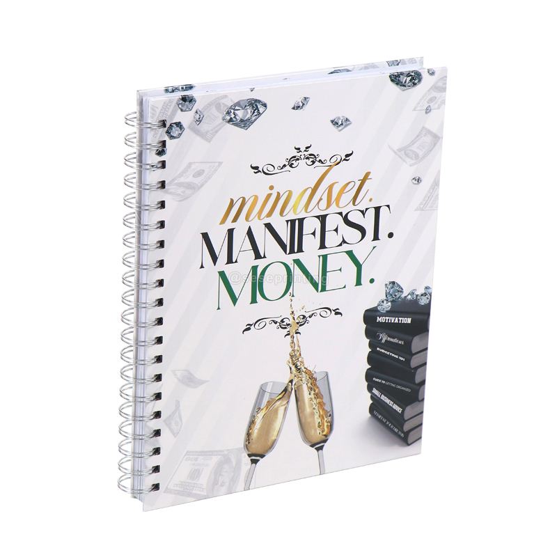 Spiral Mindset Manifest Journal Printing Monthly Budget Planner