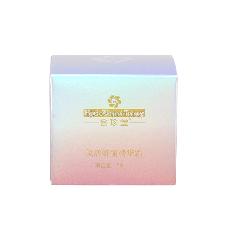 Skin Care Box Custom Laser Foil Printed Paper Tuck Box Packaging