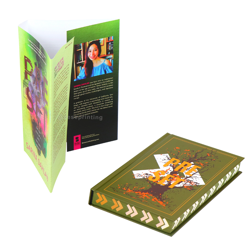 Custom Hardback Books Printing Sprayed Edges Book with Jacket