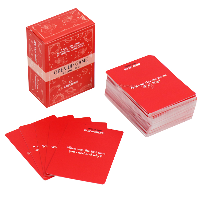 Custom Game Card Manufacturers Couple Question Cards Printing