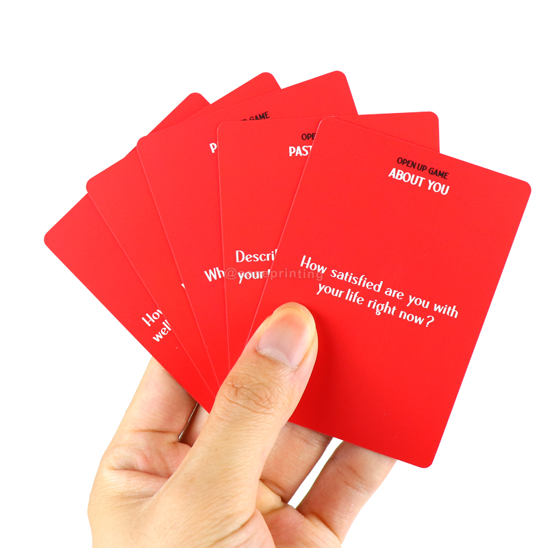 Custom Game Card Manufacturers Couple Question Cards Printing