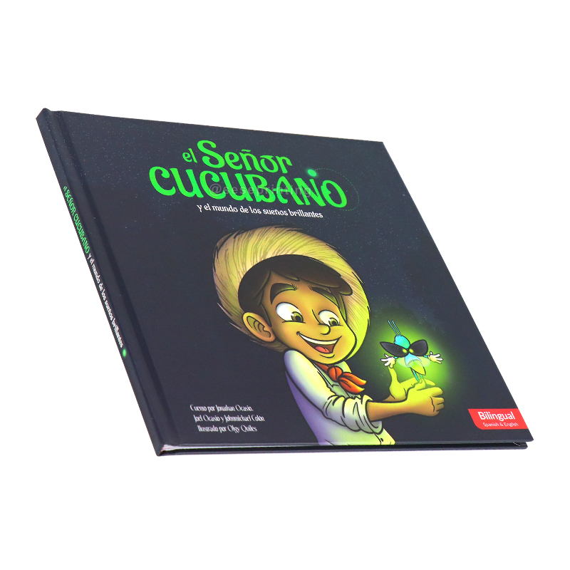 Custom Book Printing Green Foil Logo Hardcover Children Book