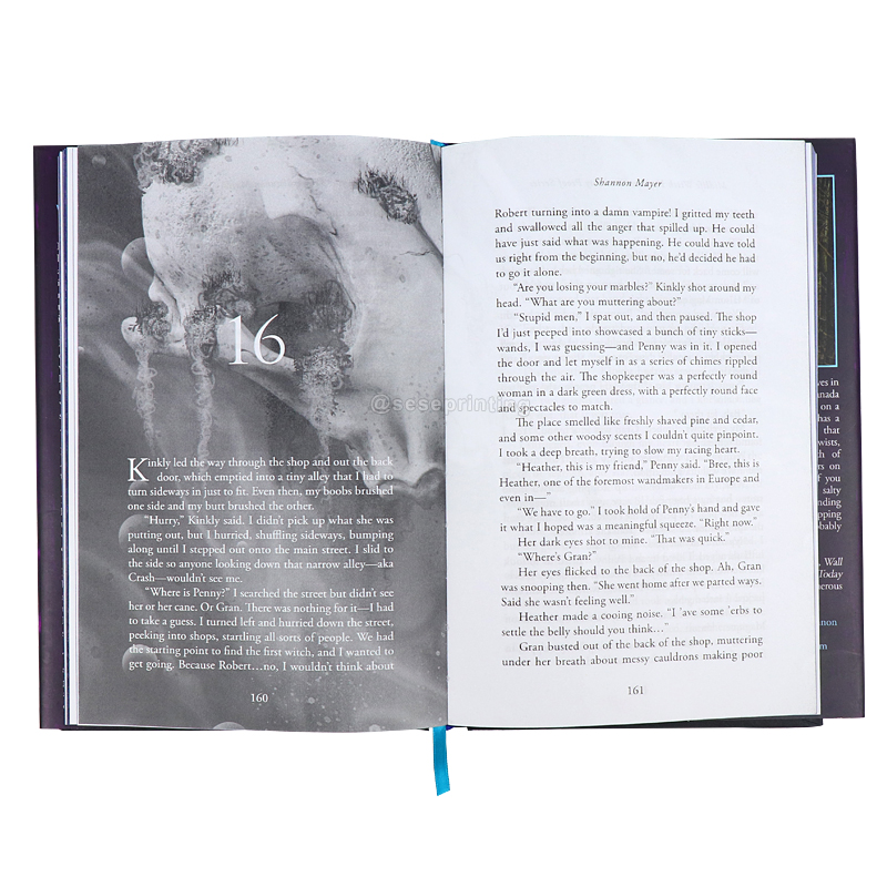 Customized Book Hardcover Novel Sprayed Edges Book Printing