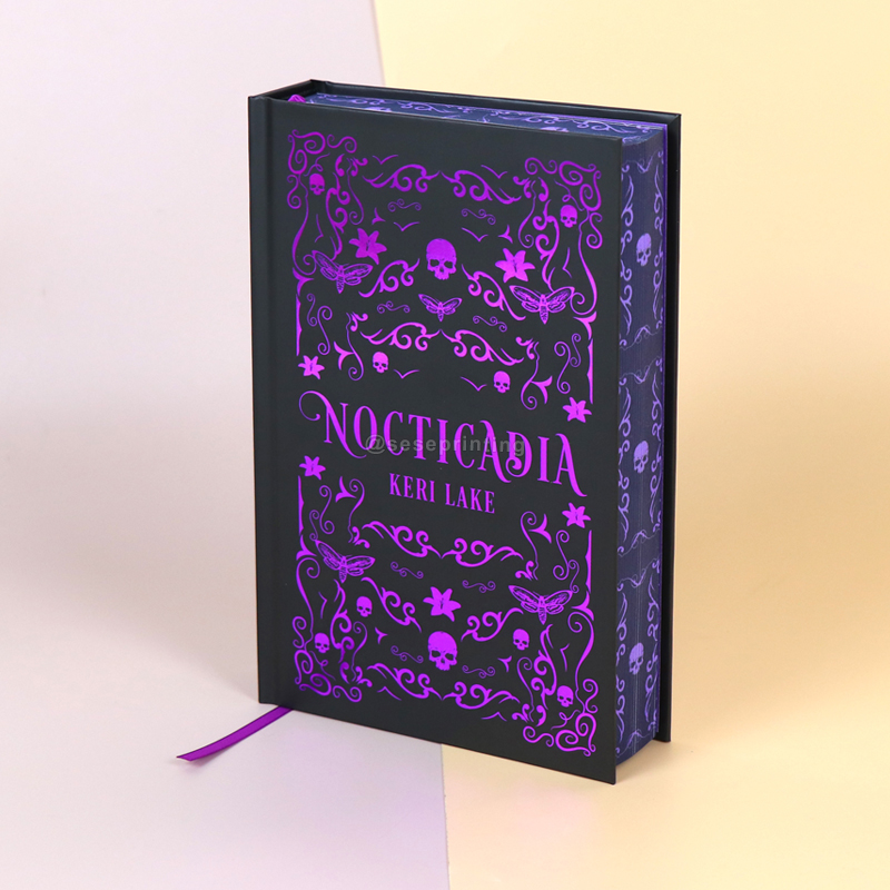 Custom Purple Foiled Hardcover Book Printing Special Edition Book