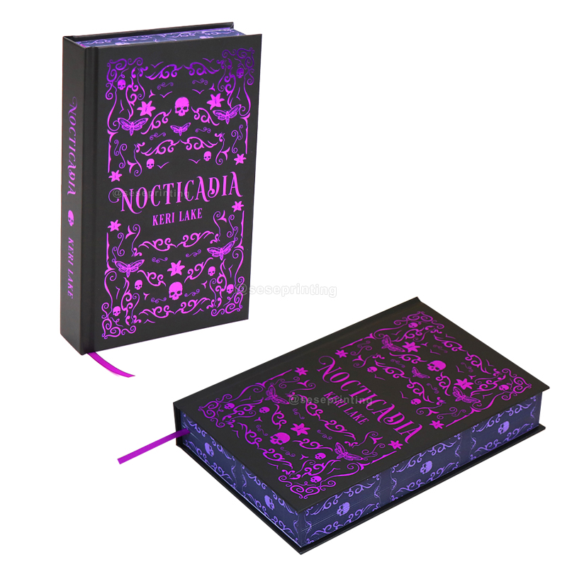 Custom Purple Foiled Hardcover Book Printing Special Edition Book