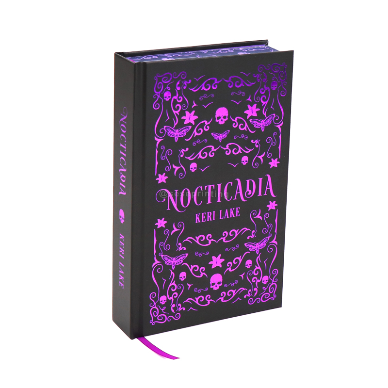 Custom Purple Foiled Hardcover Book Printing Special Edition Book