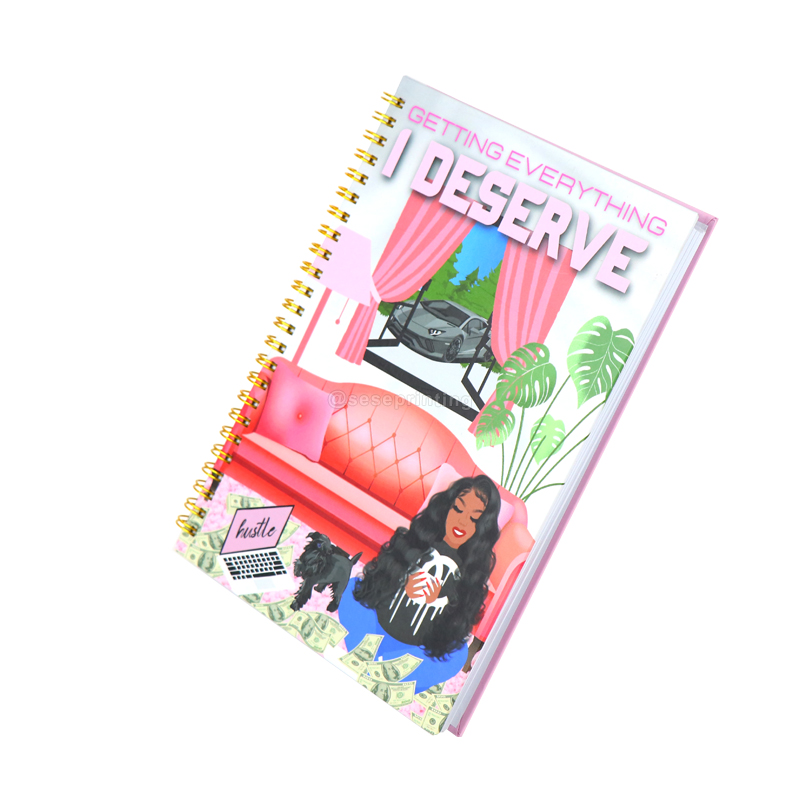 Daily Planner and Journal Customized Spiral Notebook Printing