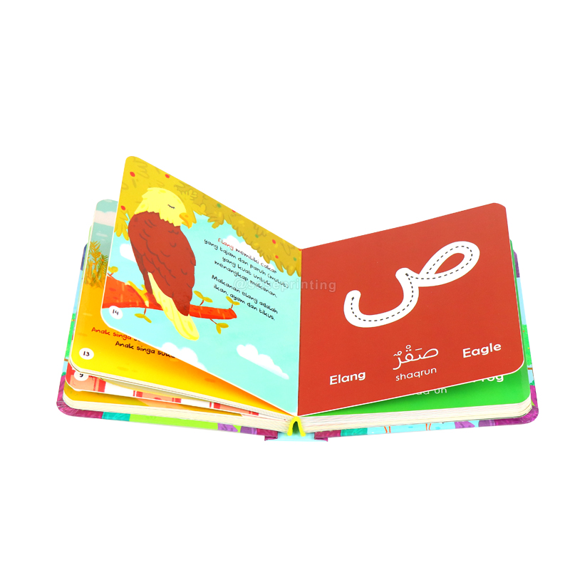 Custom Board Books Printing Children Alphabet Cardboard Books